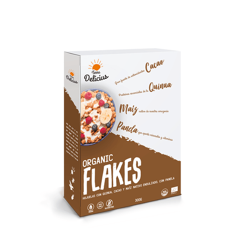 Cereal snack orgánico con cacao Terra Delicius x 300 grs