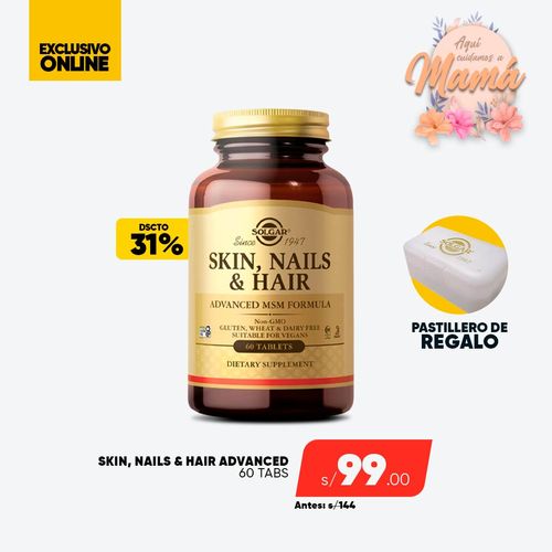 PACK SKIN NAILS & HAIRS + PASTILLERO SOLGAR