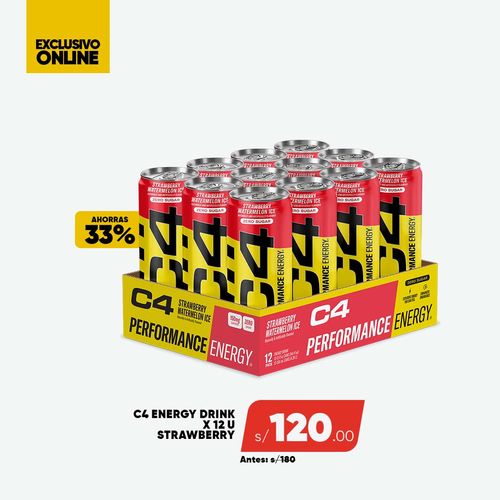 PACK C4 ENERGY 12 STRAWBERRY