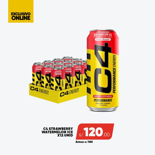 PACK C4 ENERGY 12 STRAWBERRY