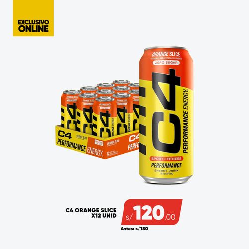 PACK C4 ENERGY 12 ORANGE SLICE