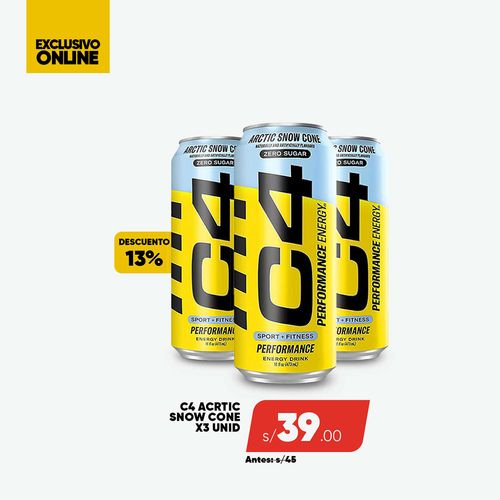 PACK C4 ENERGY 3 ARCTIC SNOW