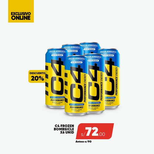 PACK C4 ENERGY 6 FROZEN BOMBSICLE