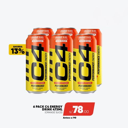 PACK C4 ENERGY 6 ORANGE