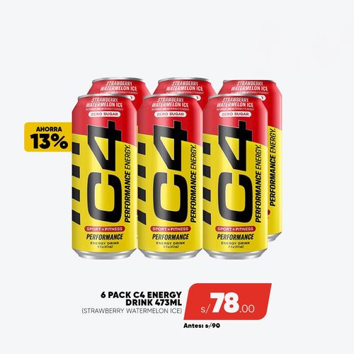 PACK C4 ENERGY 6 STRAWBERRY