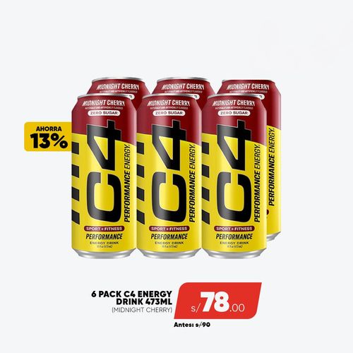 PACK C4 ENERGY 6 MIDNIGHT CHERRY