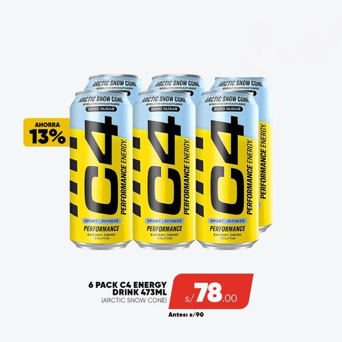 PACK C4 ENERGY 6 ARCTIC SNOW