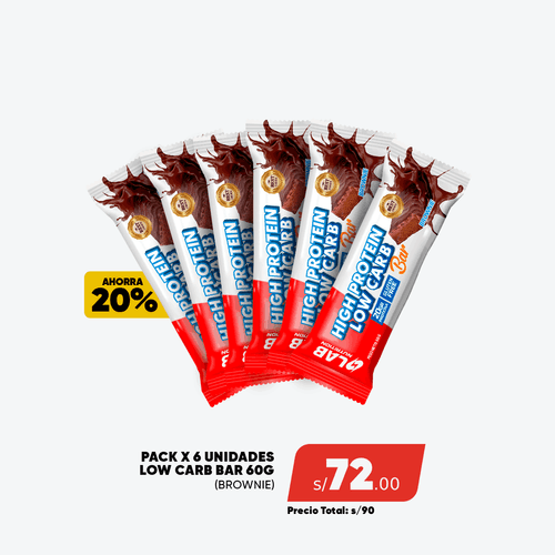 PACK 6 HIGH PROTEIN LOW CARB BROWNIE