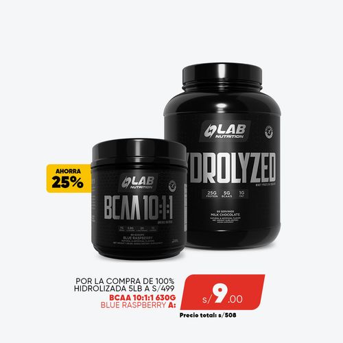 PACK HYDROLYZED MILK CHOCOLATE 5LB + BCAA 10:1:1